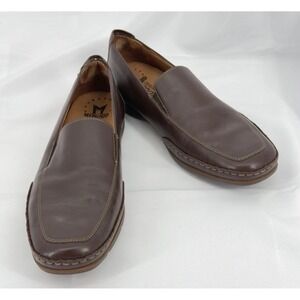 Mephisto‎ Mens Brown Leather Cool Air Slip On Driving Loafer Shoes Size US 13